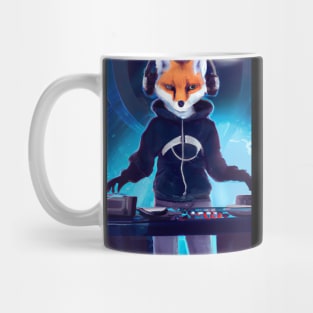 Fox at the DJ booth Mug